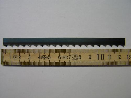 Lame ruban acier trempé 10mm ( denture 6mm )