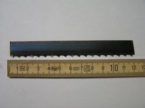 Lame ruban acier trempé 16mm ( denture 6mm )