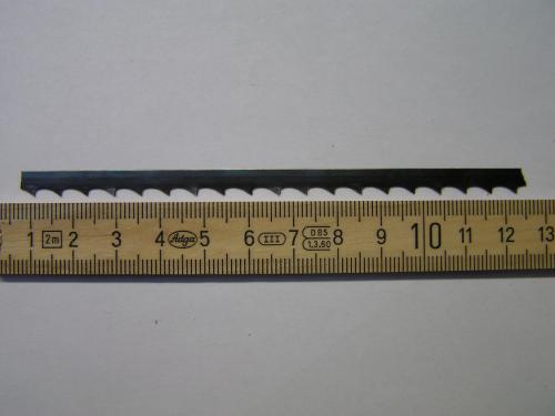 Lame ruban acier trempé 6mm ( denture 6mm )