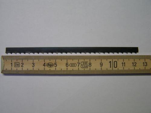 Lame ruban trempé 6mm ( denture 4mm )